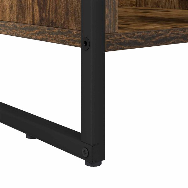 Шкаф за книги Димящ дъб 99.5 x 30 x 108.5 см Инженерно дърво