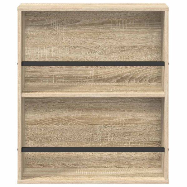 Етажерка за списания Сонома дъб 60 x 12 x 70 см Инженерно дърво
