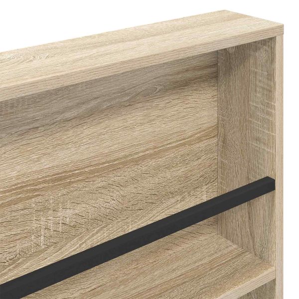 Етажерка за списания Сонома дъб 60 x 12 x 70 см Инженерно дърво