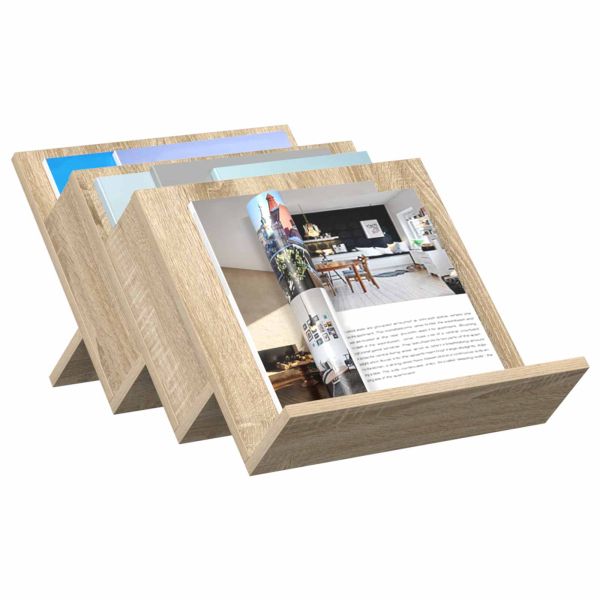 Етажерка за списания с рафт Сонома дъб 53 x 40 x 28,5 см