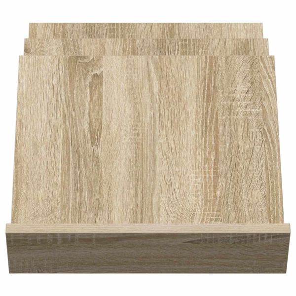 Етажерка за списания с рафт Сонома дъб 53 x 40 x 28,5 см