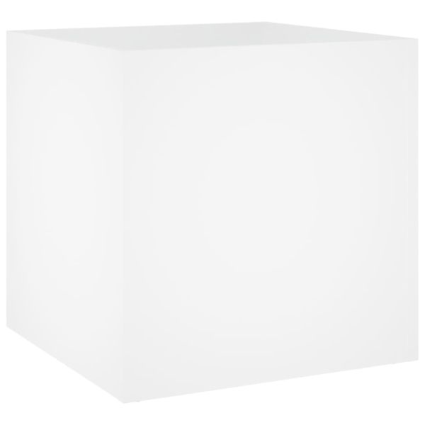 Комплект мебели за антре, бели, инженерно дърво