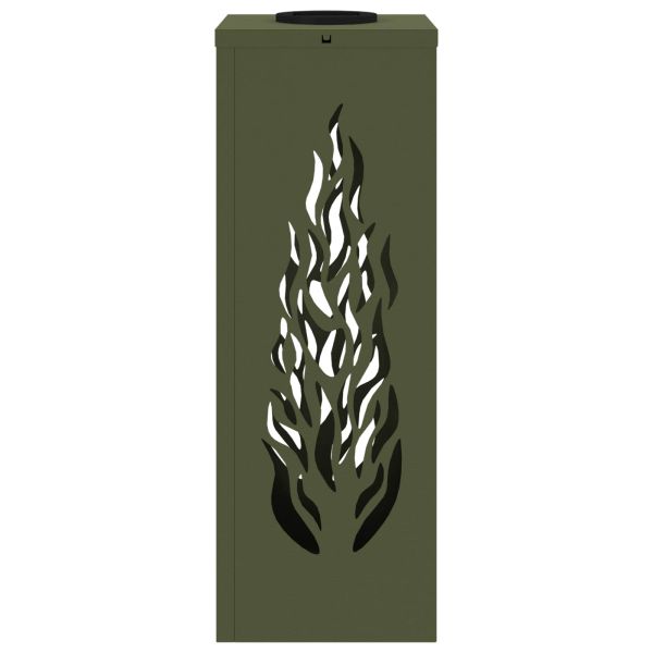 Соларна LED светлина за пътека 2 pcs Маслинено зелено