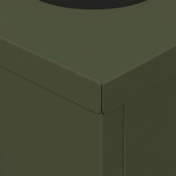 Соларна LED светлина за пътека 2 pcs Маслинено зелено