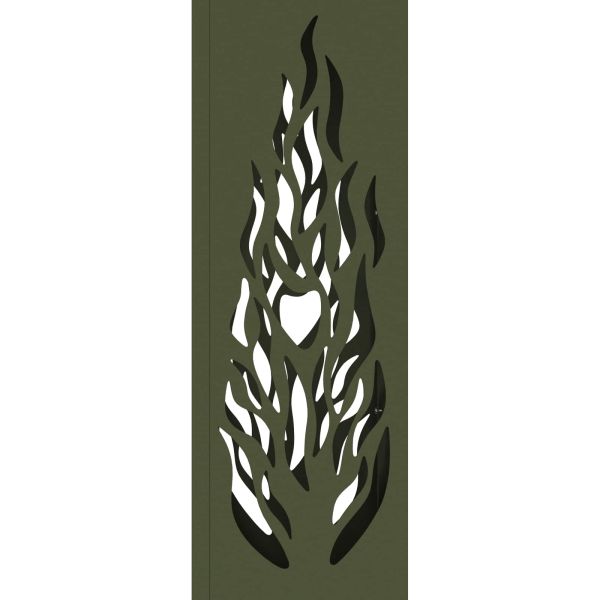 Соларна LED светлина за пътека 2 pcs Маслинено зелено