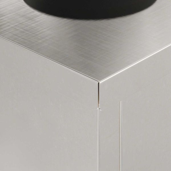 Соларна LED светлина за пътека 2 pcs Сребрист