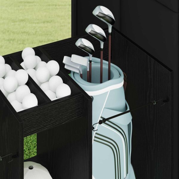 Голф шкаф Едноцветен Черния дъб 102 x 45 x 85,5 см