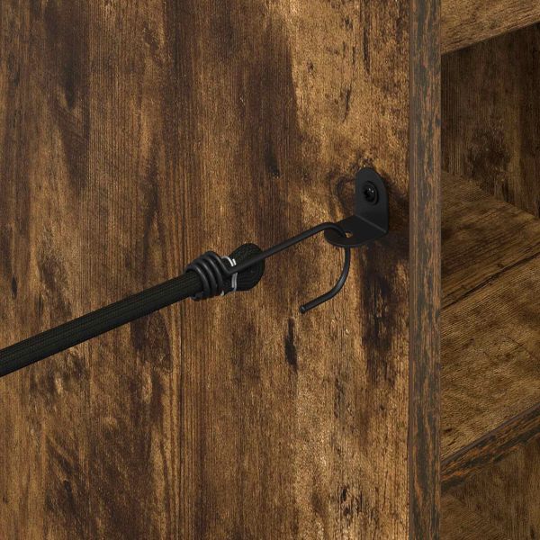 Голф шкаф с колело Едноцветен Димян дъб 120 x 45 x 98 см