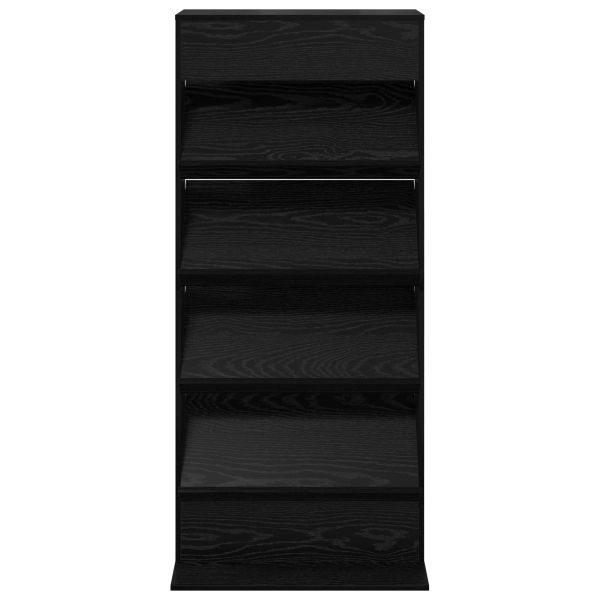 Етажерка за списания с рафт Черния дъб 70 x 41 x 156 см