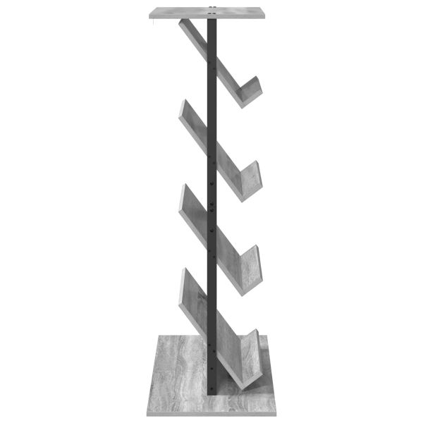 Етажерка за списания с рафт Сив Сонома 68 x 40 x 123.5 см