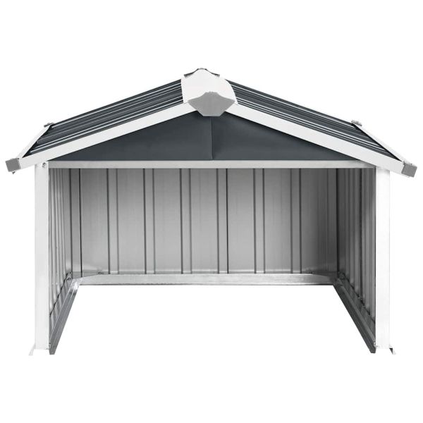 Навес за косачка робот 92x97x63 см поцинкована стомана антрацит
