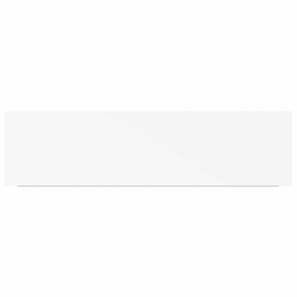 Окачени стенни рафтове, 4 бр, бели, 90x23,5x3,8 см, МДФ