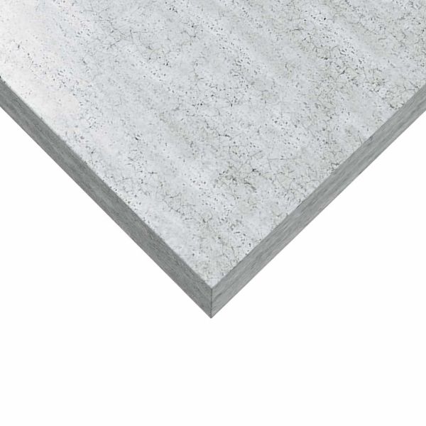 Окачени стенни рафтове, 2 бр, бетонно сиви, 50x23x3,8 см, МДФ