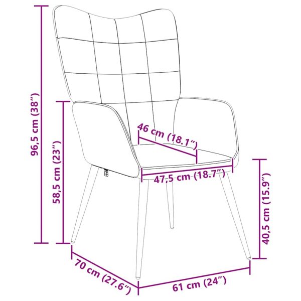 Релаксиращ стол, син, плат