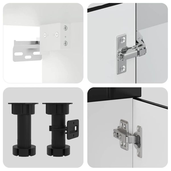 Комплект кухненски шкафове от 11 части Lucca, инженерно дърво