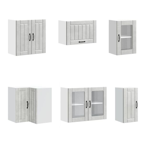 Комплект кухненски шкафове от 11 части Lucca, инженерно дърво