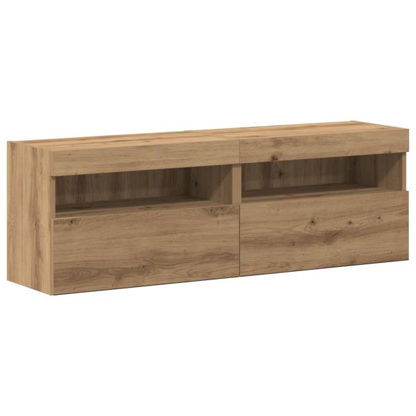 Комплект ТВ шкаф 6 pcs дъб артизан Инженерно дърво