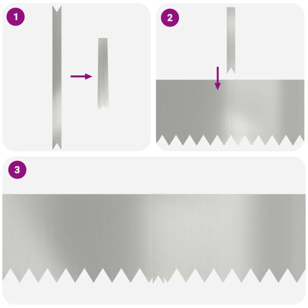 Ограда за трева 50 pcs Сребрист 100 x 0.05 x 20 см