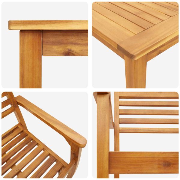 Комплект за хранене в градината 5 pcs Кафяво