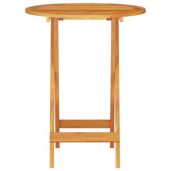 Сгъваем комплект мебели за бистро 3 pcs Кафяво