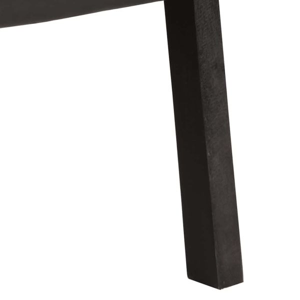 Фотьойл, черен, естествена кожа