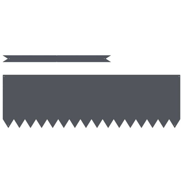 Ограда за трева 50 pcs Антрацит 100 x 0,05 x 30 см