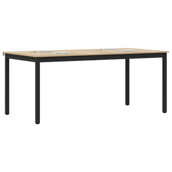 Трапезни маси 2 pcs 180 x 90 x 75 cm Инженерно дърво