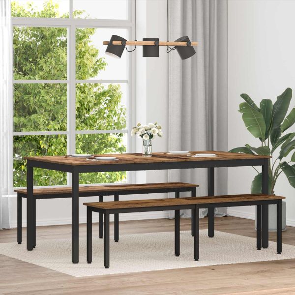 Трапезни маси 2 pcs 180 x 90 x 75 cm Инженерно дърво