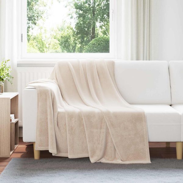 Одеала за хвърляне 6 pcs Бежово 150 x 200 cm Мека вълна