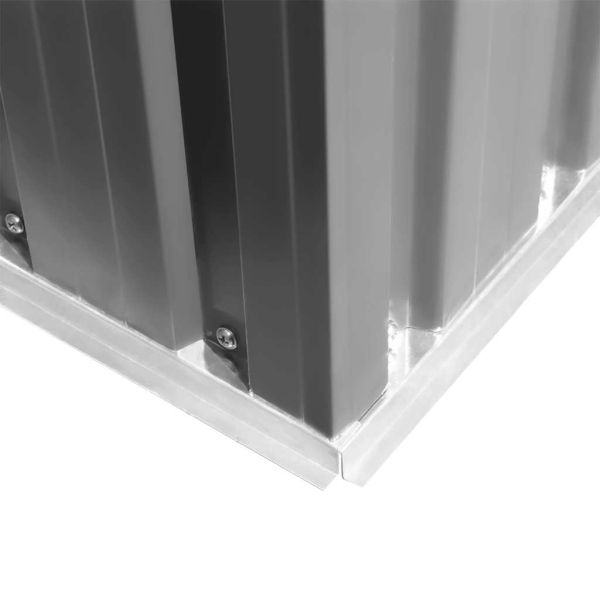 Градинска барака, 257x298x178 см, метал, сива