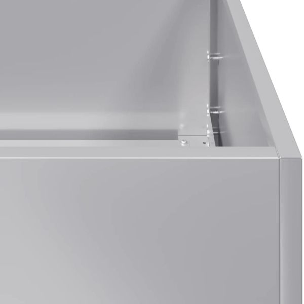 Кашпа, 120x40x80 см, поцинкована стомана