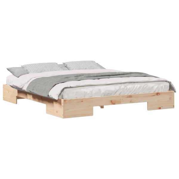 Рамка за легло Кафяво 200 x 200 cm