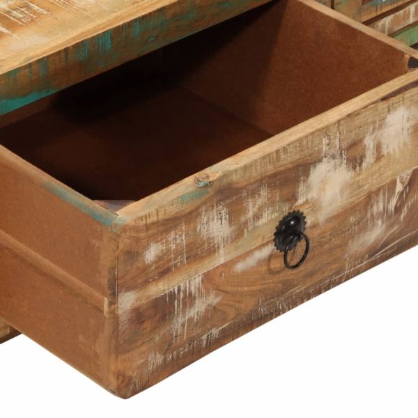 Маса за кафе, 89x55x29 см, масивно регенерирано дърво