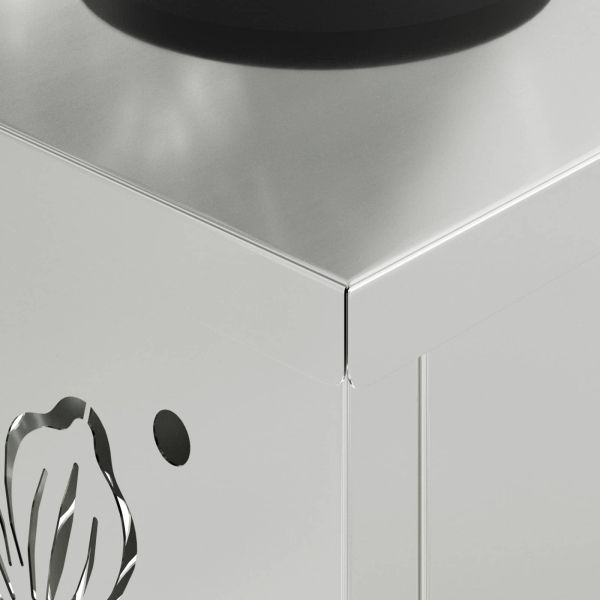 Соларна LED светлина за пътека 2 pcs Сребрист