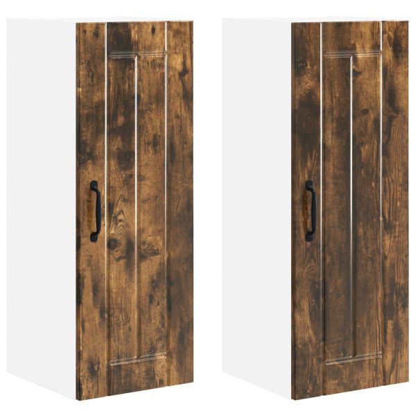 Стенен шкаф LUCCA 2 pcs Опушен дъб 30 x 31 x 80 см