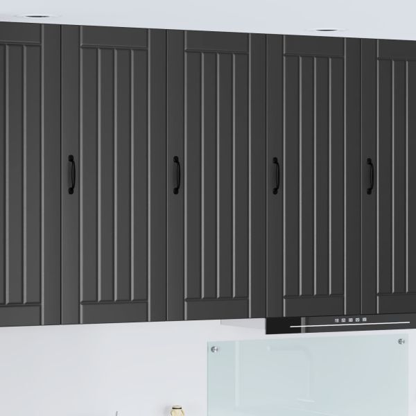 Стенен шкаф LUCCA Черно 40 x 31 x 100 см Инженерна дървесина