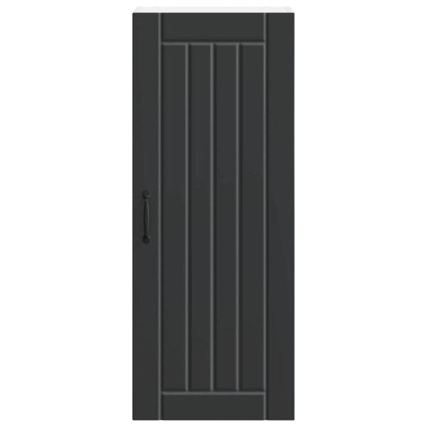 Стенен шкаф LUCCA Черно 40 x 31 x 100 см Инженерна дървесина