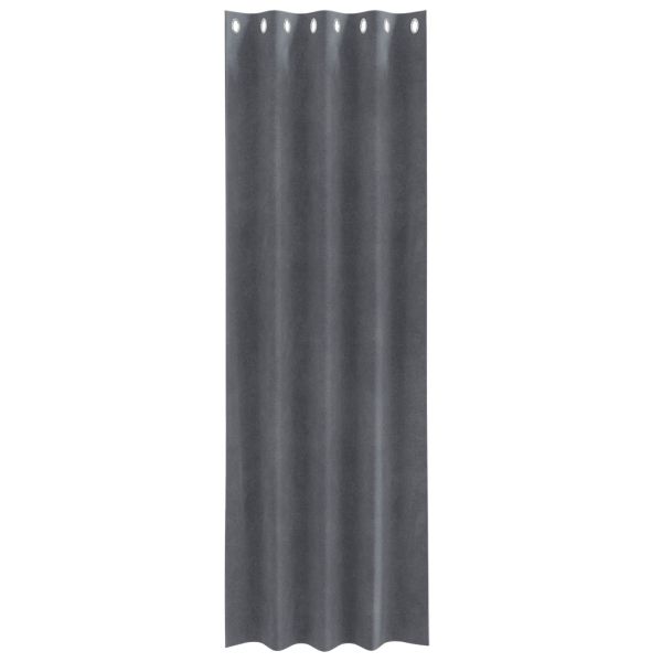 Затъмняващи завеси 2 pcs Светлосиво 140 x 225 cm Кадифе