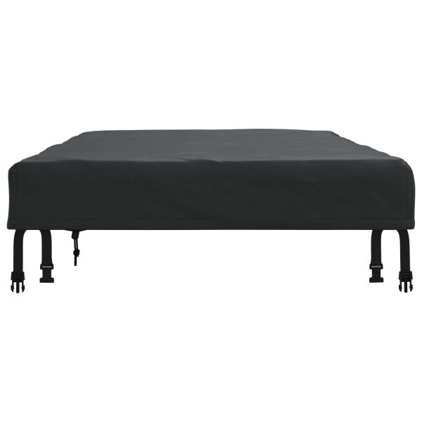 Покритие за маса Едноцветен Черно 142 x 82 x 15 см текстил