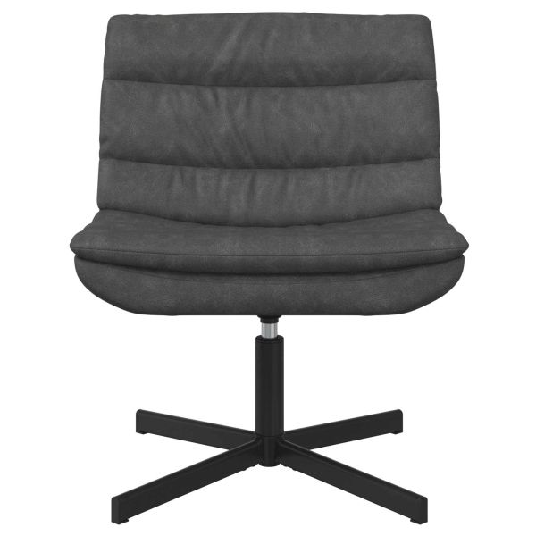 Въртящ се стол Черно 63 x 75 x 76 см Антично PU