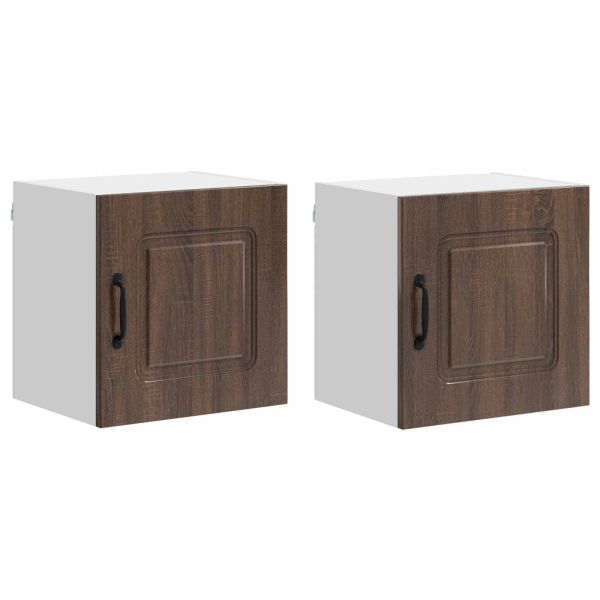 Кухненски шкаф Kalmar 2 pcs Кафяв дъб 40 x 31 x 40 см