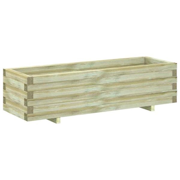 Повдигната леха, 120x40x30 см, дървена, правоъгълна