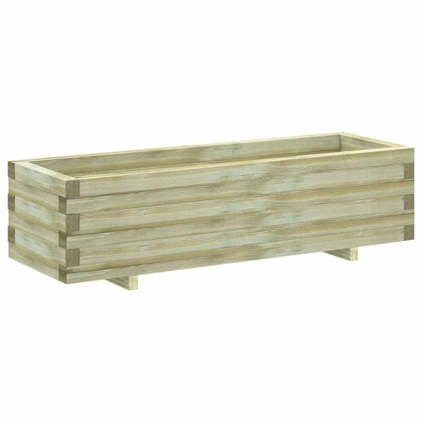 Повдигната леха, 120x40x30 см, дървена, правоъгълна