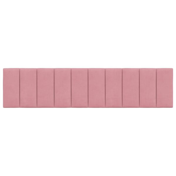Мека табла за легло Hanko, розова, 200 см, кадифе