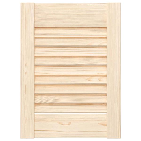 Врати за шкафове с извит дизайн 2 бр. масивна дървесина бор