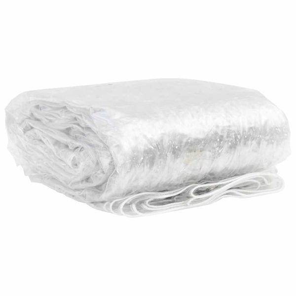 Прозрачен брезент с капси 1x12 m PVC