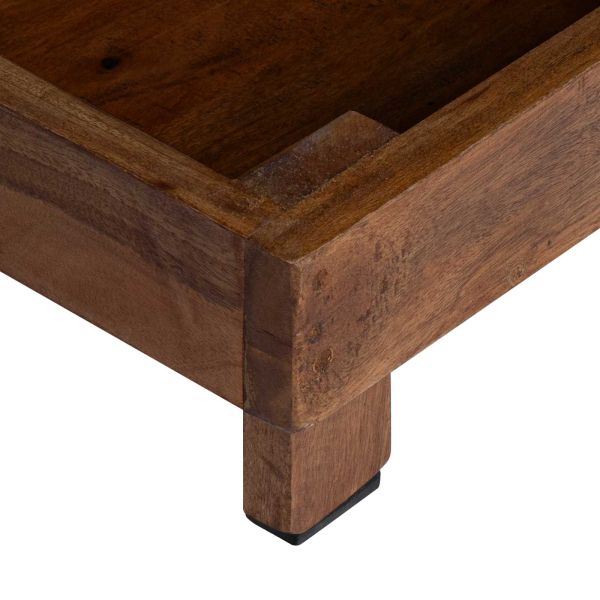 Стойка за растения 3 pcs Кафяво Махагоново дърво