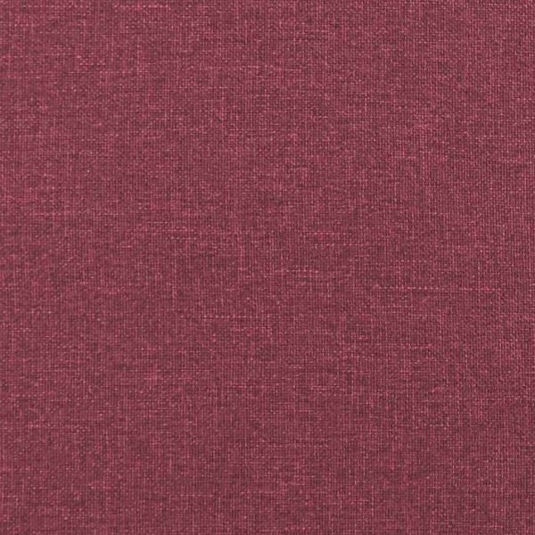 Възглавница за гръб Виненочервен 100 x 24 x 50 см текстил