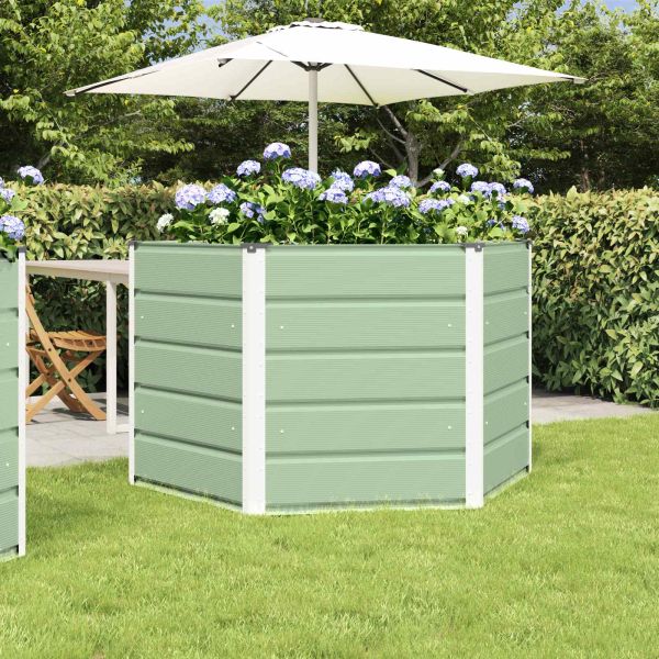 Кашпа Пастелно зелено 129 x 129 x 75 см Стомана