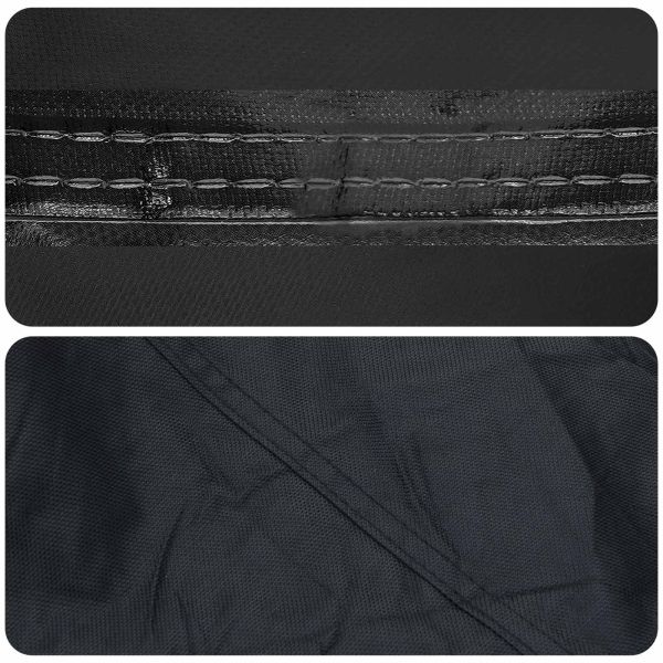 Покритие за маса Едноцветен Черно 182 x 102 x 15 см текстил